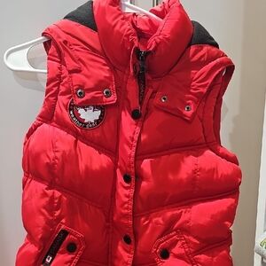 Red Kids Puffer Vest